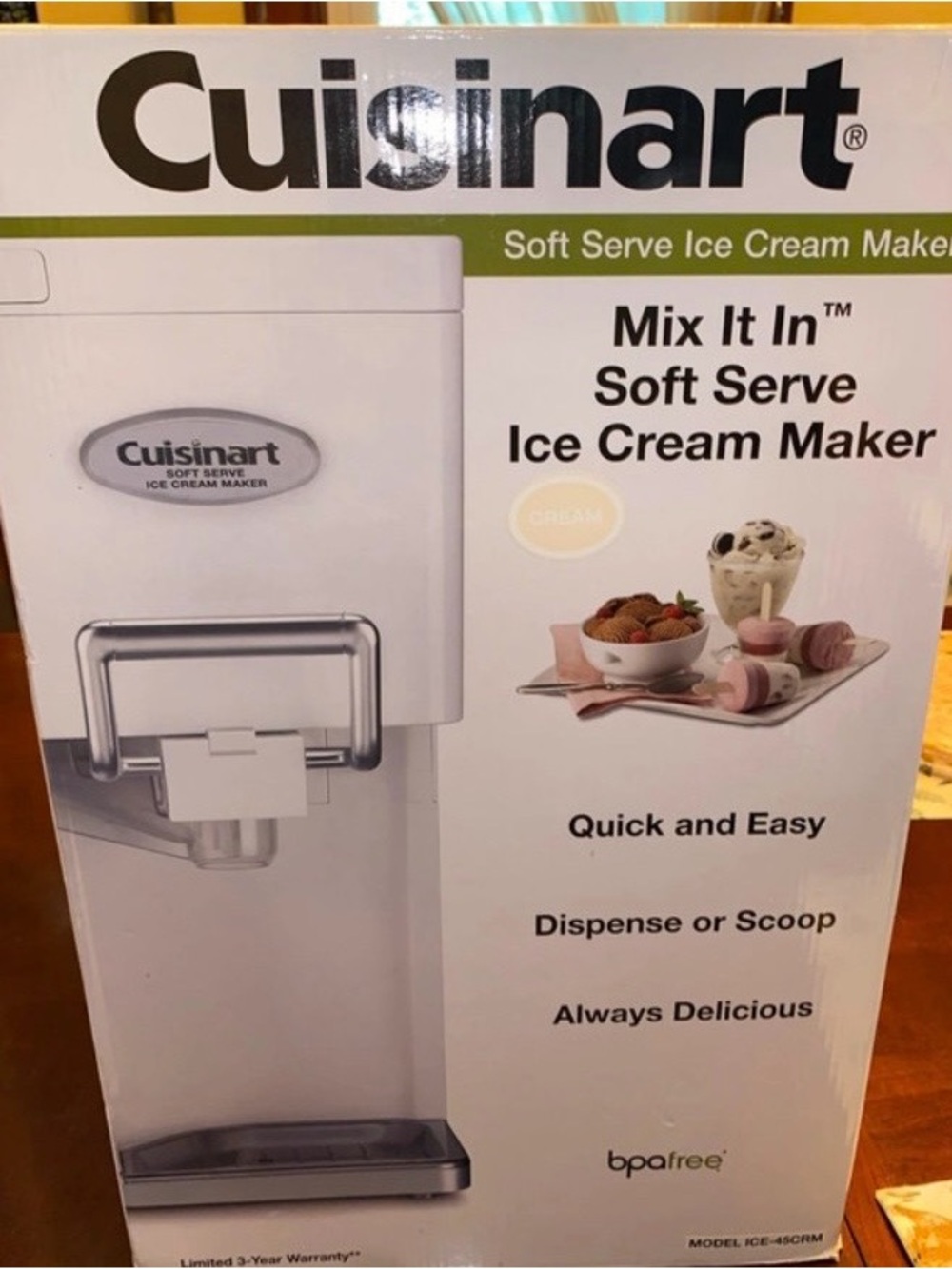 Cuisinart Mix It In Soft Serve Ice Cream Maker
